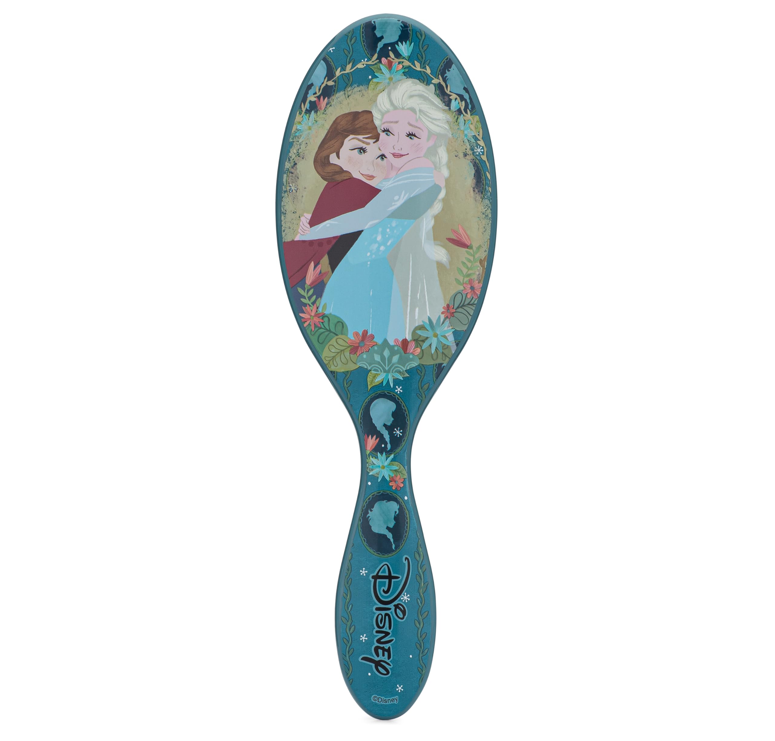 Cepillo Wet Brush Anna y Elsa Desenredante edición Disney Amor para peinado suave sin tirones.