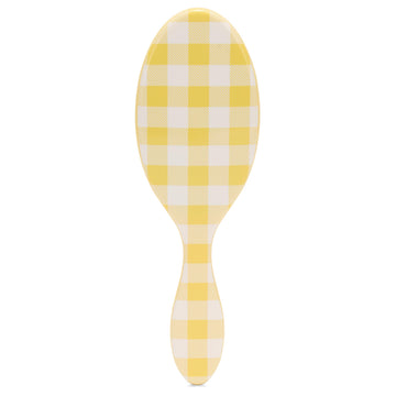 Wet Brush Original Detangler frente dorado-gingham: desenreda con suavidad en cabello húmedo o seco.