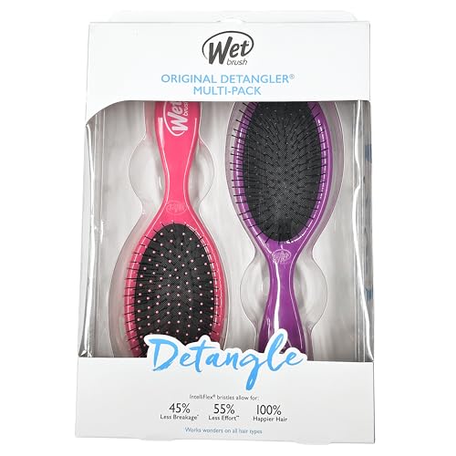 Wet Brush Cepillo Desenredante Original con mango ergonómico para un agarre cómodo.