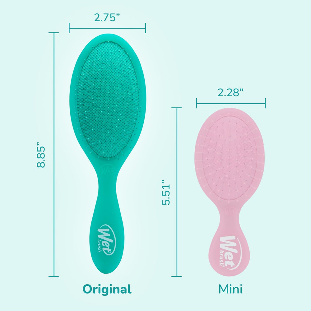 Wet Brush para cabello rizado, desenreda con suavidad para rizos definidos.