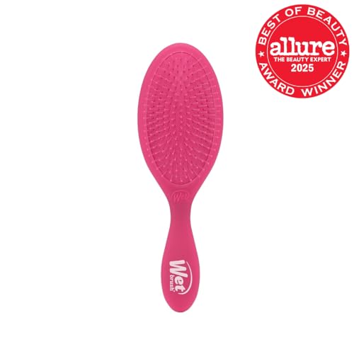 Wet Brush Original Detangler, puntas flexibles IntelliFlex reducen quiebes al peinar.