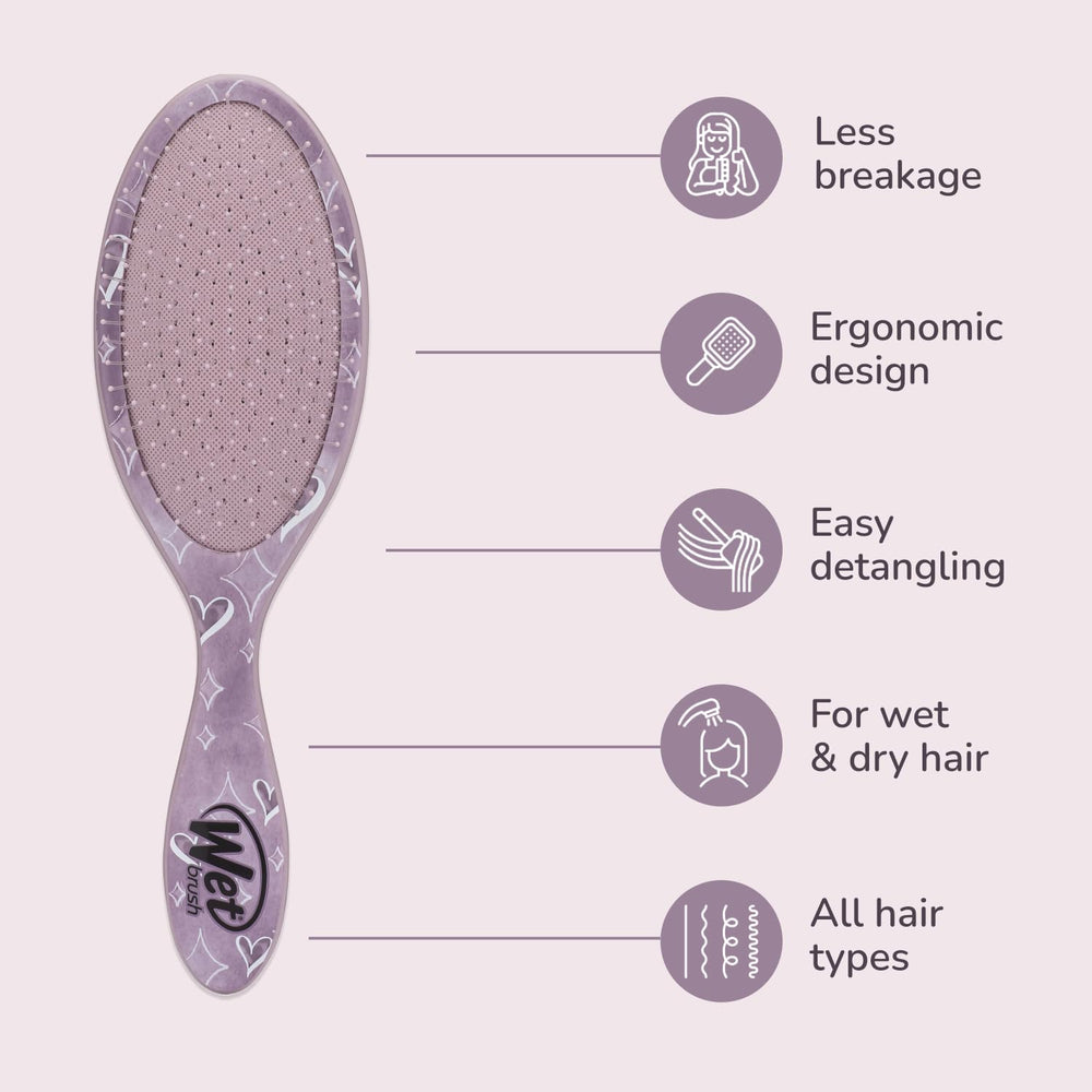 Wet Brush para todo tipo de pelo sirve para pelo lacio y rizado.