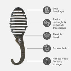 Wet Brush Para todos los tipos de cabello, desde liso hasta rizado