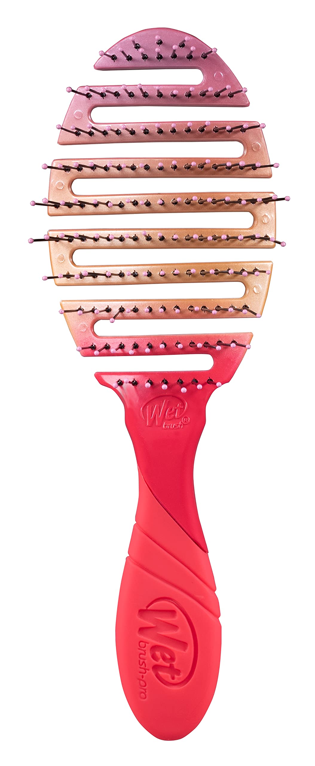 Wet Brush Pro Flex Dry Coral Ombre, cepillo que desliza para desenredar con suavidad