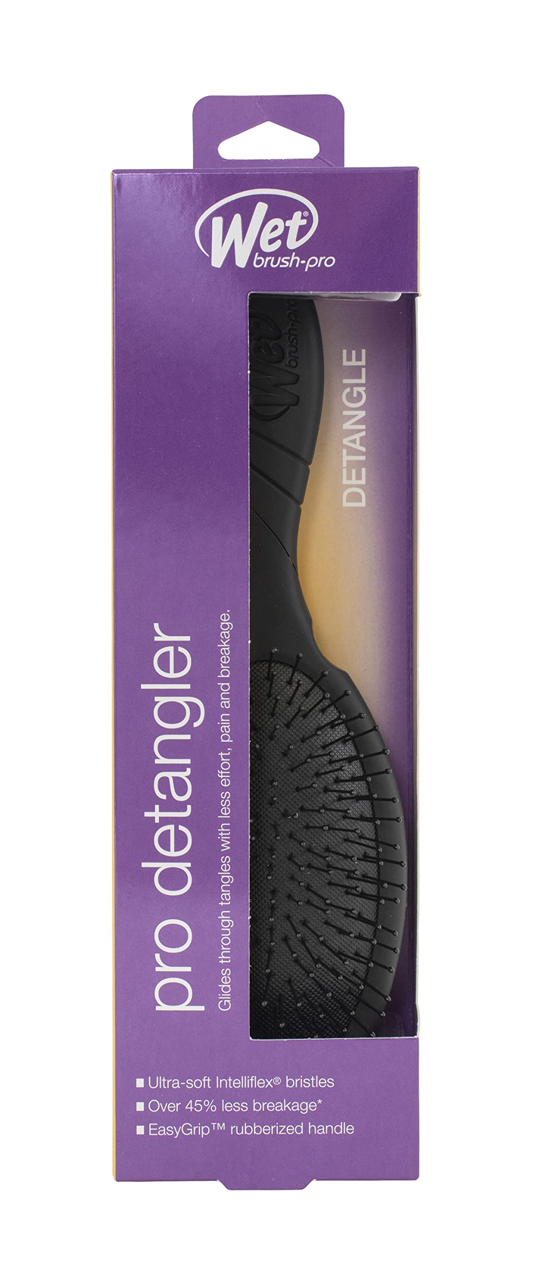 Wet Brush Pro IntelliFlex Demelage: poils flexibles glissent pour prevenir les noeuds.
