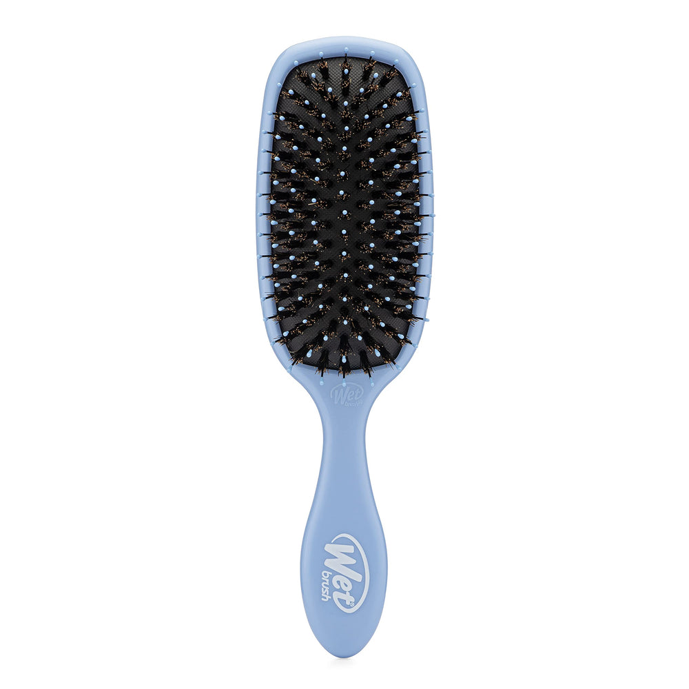 Wet Brush Shine Enhancer en caja, listo para transformar el peinado diario