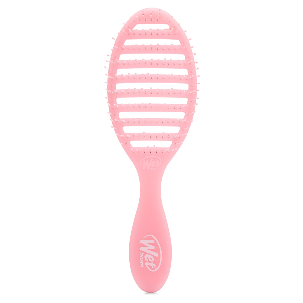 Cepillo Wet Brush Speed Dry con diseño ventilado para secado más rápido.