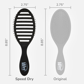 Wet Brush Speed Dry apto para todo tipo de cabello, desde liso hasta rizado.