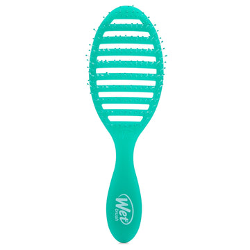 Cepillo Wet Brush Speed Dry Verde Jugo, diseño ventilado para secado más rápido