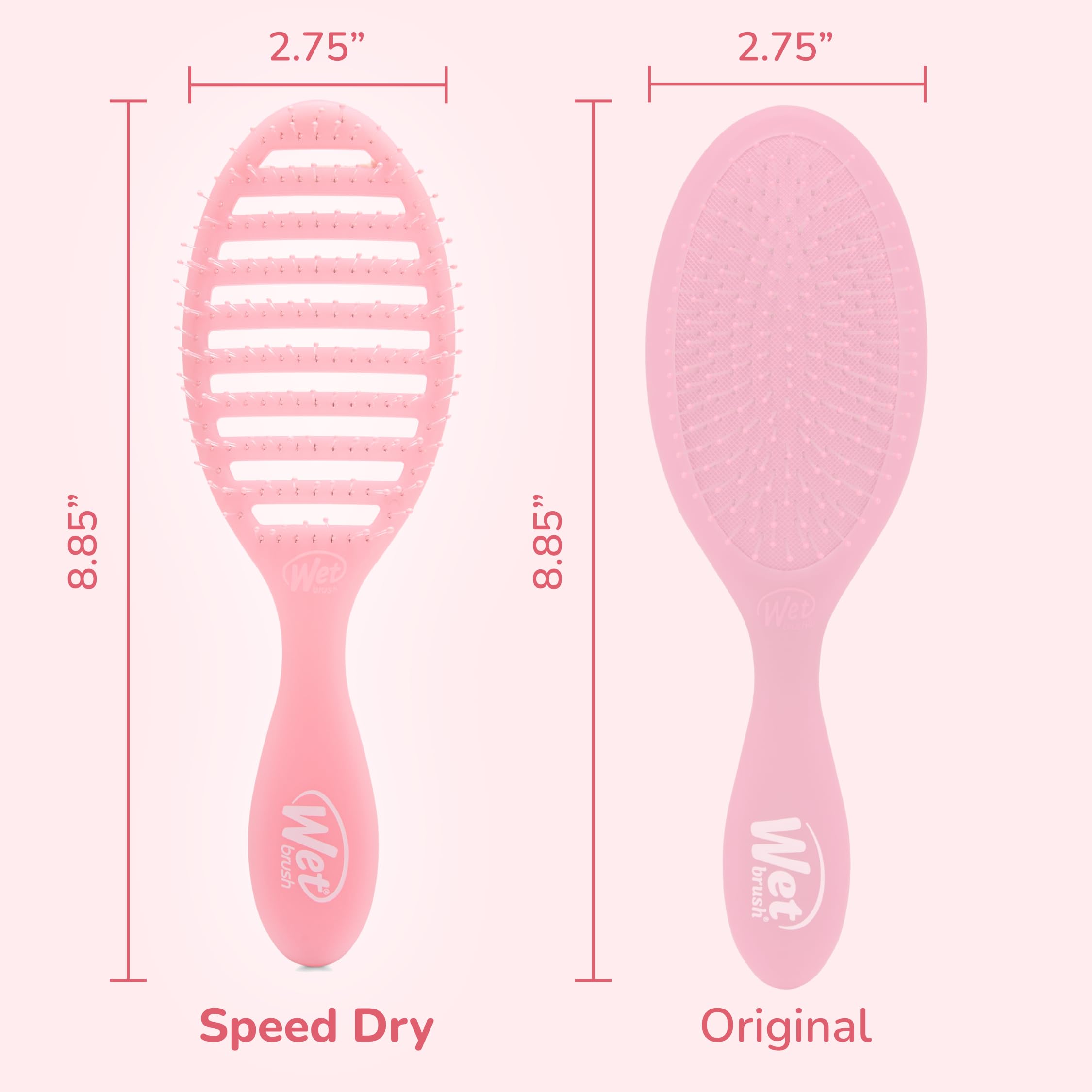 Wet Brush Speed Dry para pelo liso y rizado, peinado suave.
