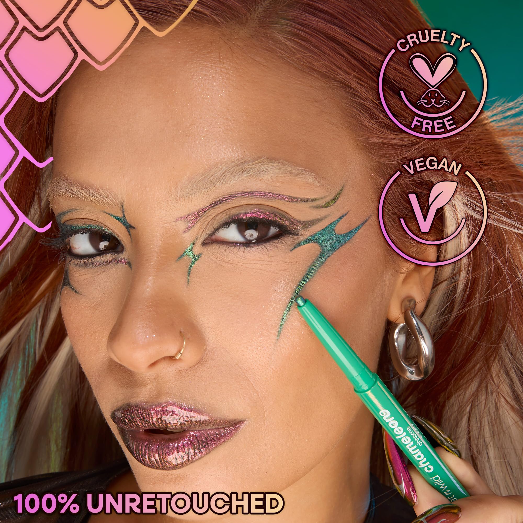 wet n wild Delineador Chameleon Chrome libre de manchas para un look limpio