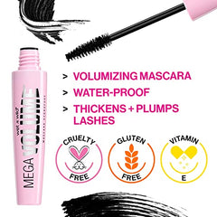 Wet n Wild Máscara Mega Volumen pestañas más densas desde la raíz