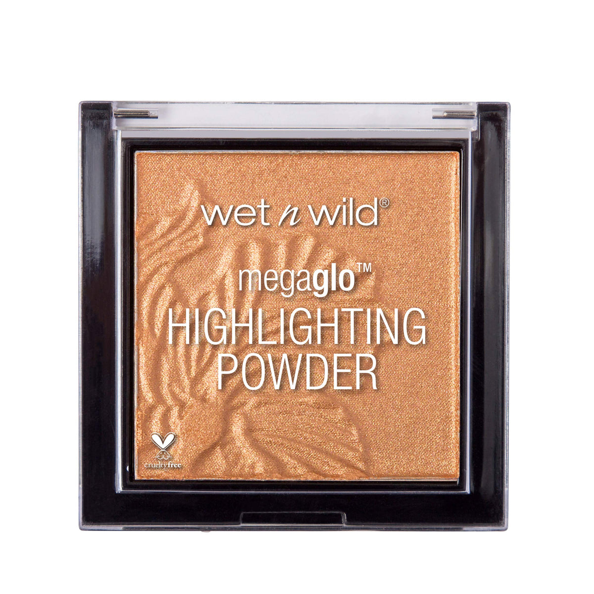 Iluminador wet n wild MegaGlo dorado profundo realza pómulos con brillo intenso