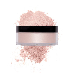 wet n wild MegaGlo polvo iluminador suelto para el cuerpo, ilumina piel con brillo suave.