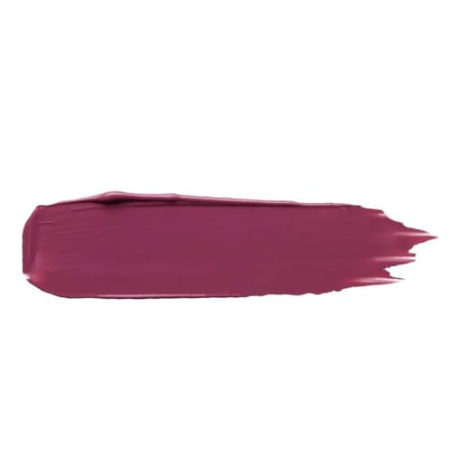 wet n wild Megalast Catsuit labial rojo berry, muestra de color de alto impacto