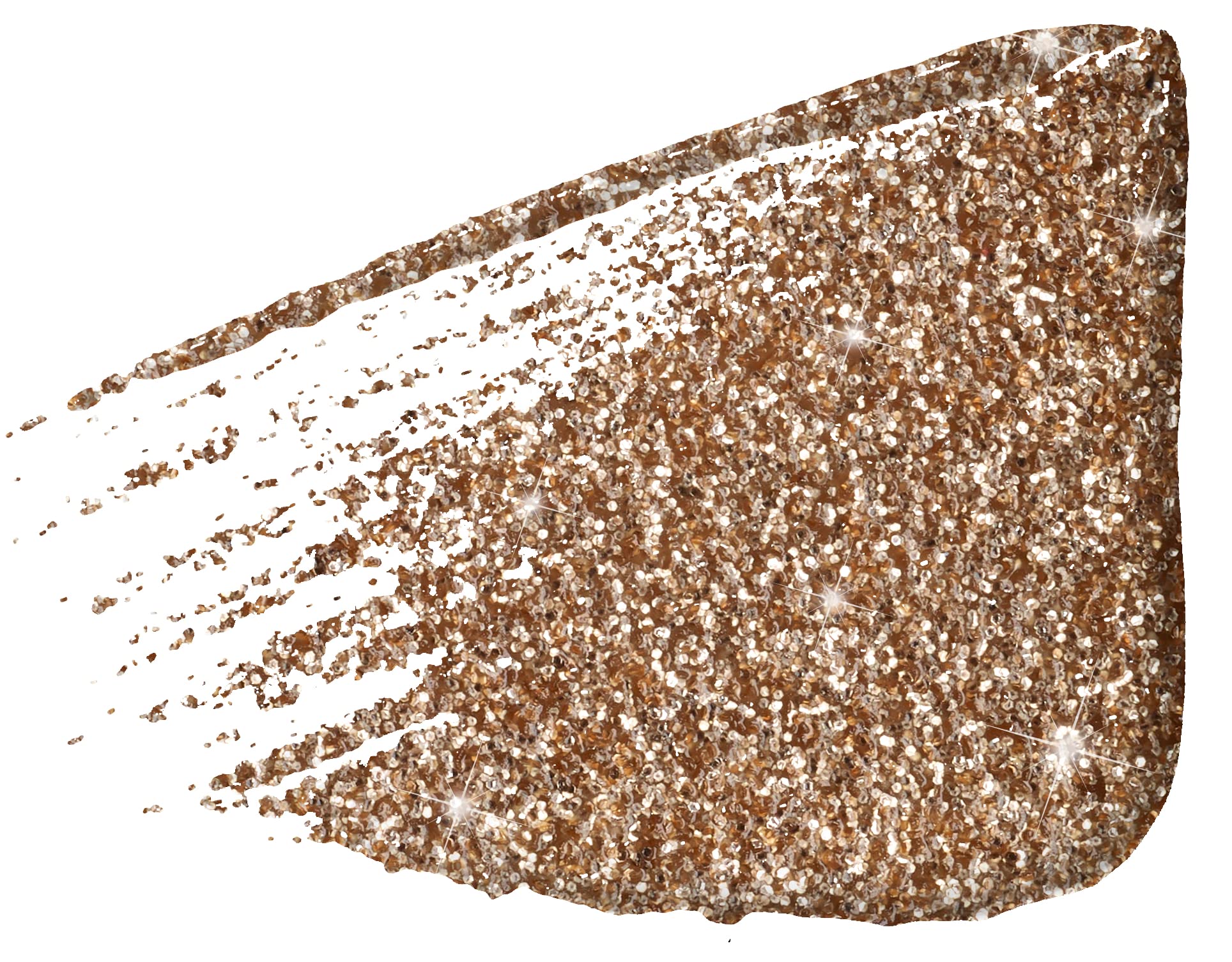 wet n wild Color Icon Glitter Eyeshadow Shimmer Brass muestra acabado brillante y suave.
