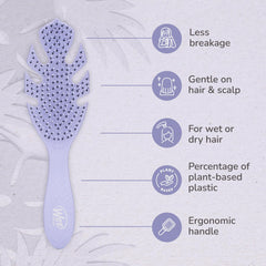 Deslizamiento suave con Wet Brush Go Green Desenredante Purple