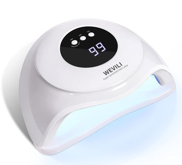 WEVILI lámpara UV para uñas 72W, acabado blanco elegante