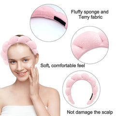 Banda spa WFWJ con diseño floral, añade un toque adorable al look.