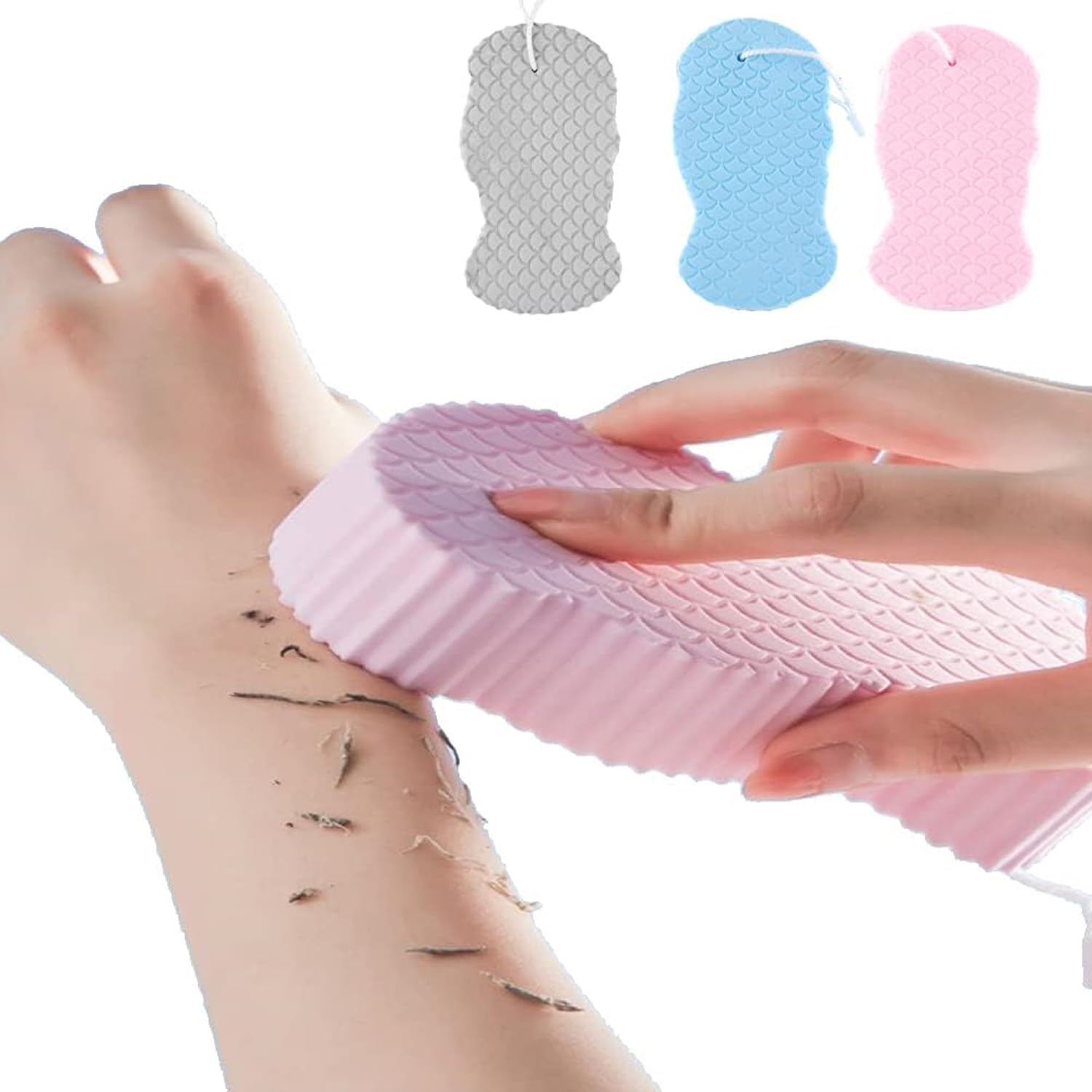 Esponja exfoliante WFWJ azul para una limpieza suave y profunda.