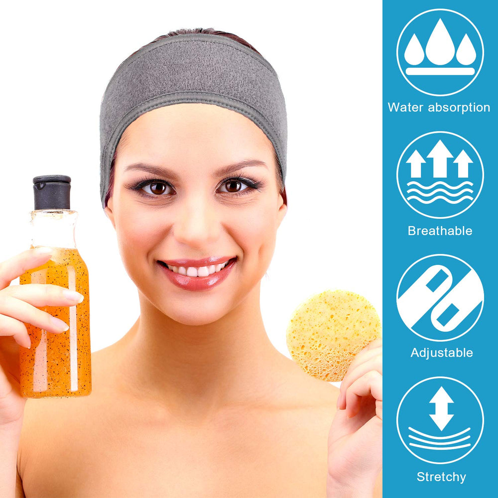 Whaline banda de spa para cuidado facial, piel suave y uso diario