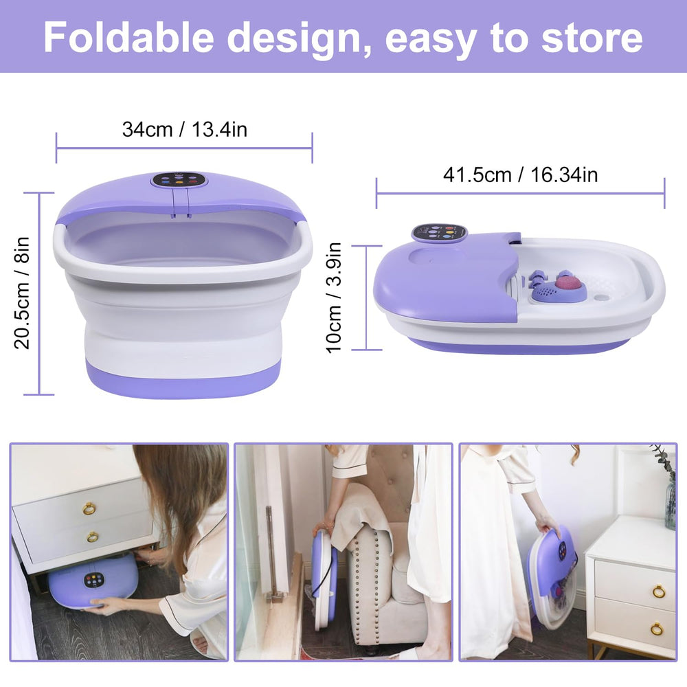 WHALSTAR foot tub massage rollers targeting pressure points for comfort