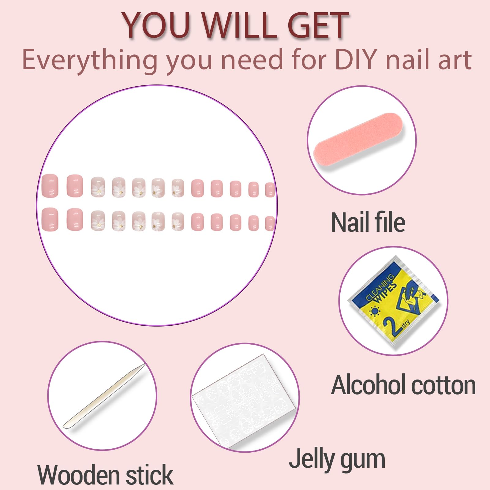 Whiosyrt adhesivo gel reutilizable para pegado de uñas
