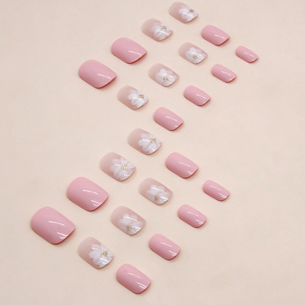 Whiosyrt diseño Camelia Helada en uñas para estilo elegante