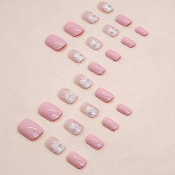 Whiosyrt diseño Camelia Helada en uñas para estilo elegante