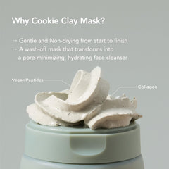 Whipped Semo Charcoal Clay Face Wash demonstrates pore purification on skin