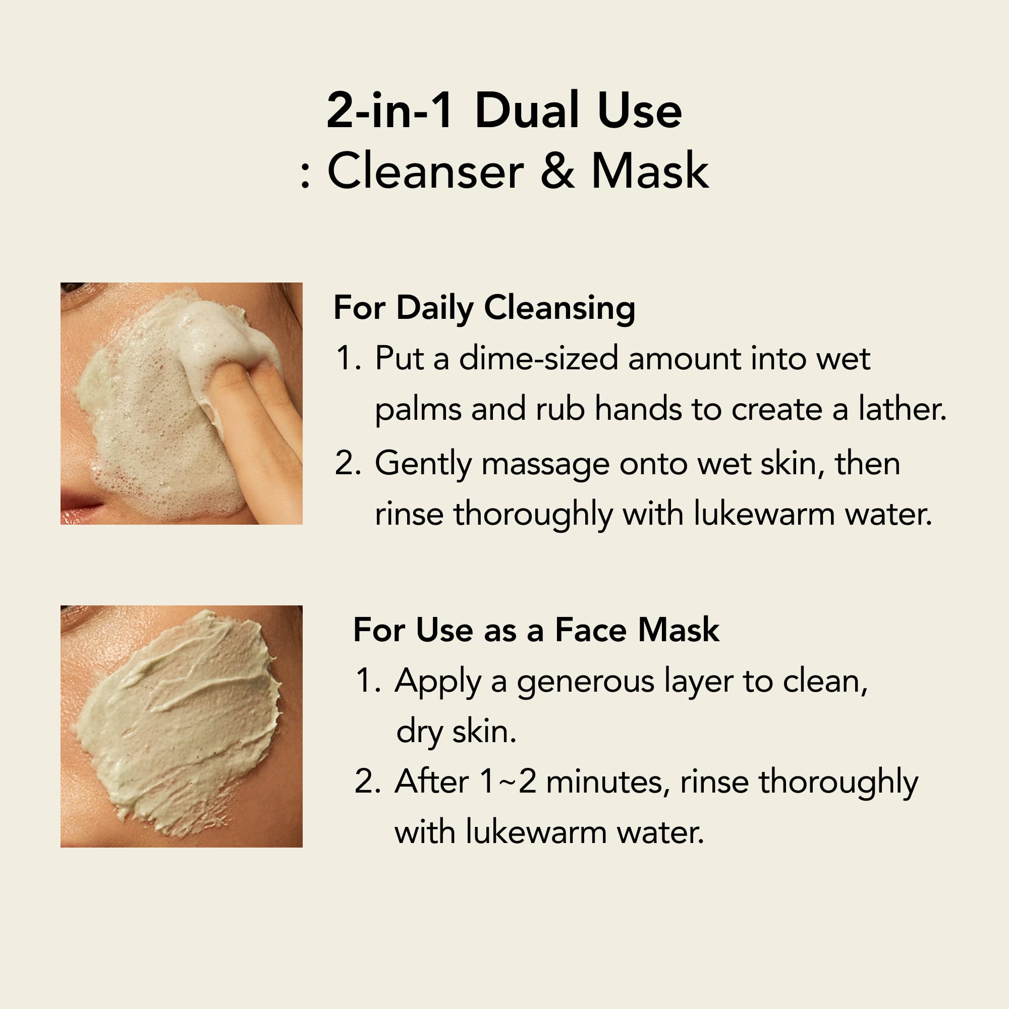 Whipped Semo Company uso doble: limpia y funciona como mascarilla