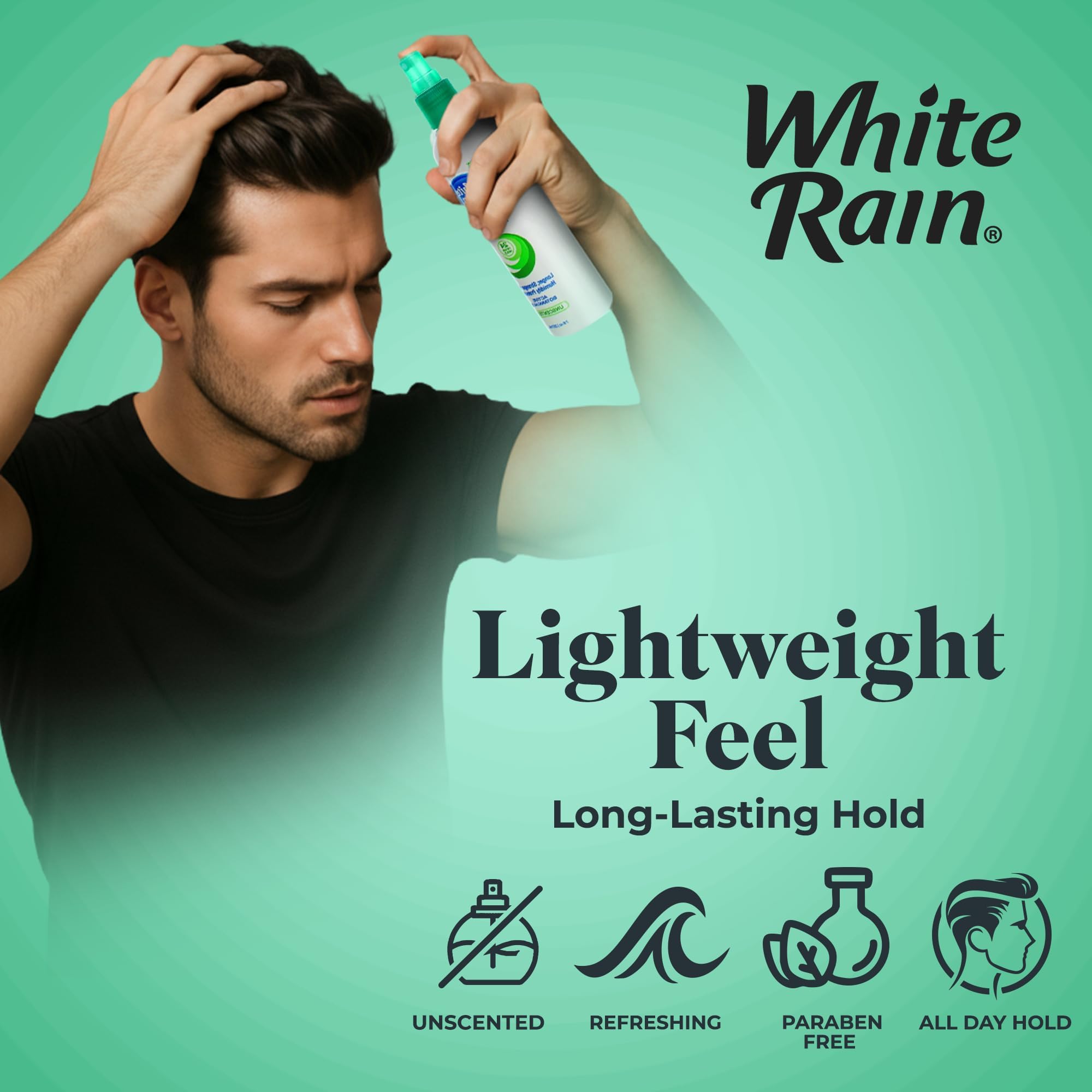 White Rain protección contra la humedad con extractos botánicos para mantener la forma.