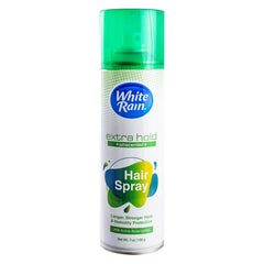 White Rain bote hairspray fijación extra sin fragancia para uso diario.