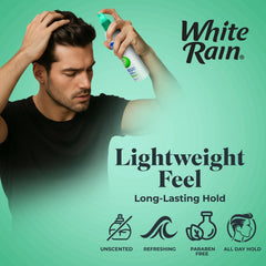White Rain protege el peinado contra la humedad con extractos botánicos.