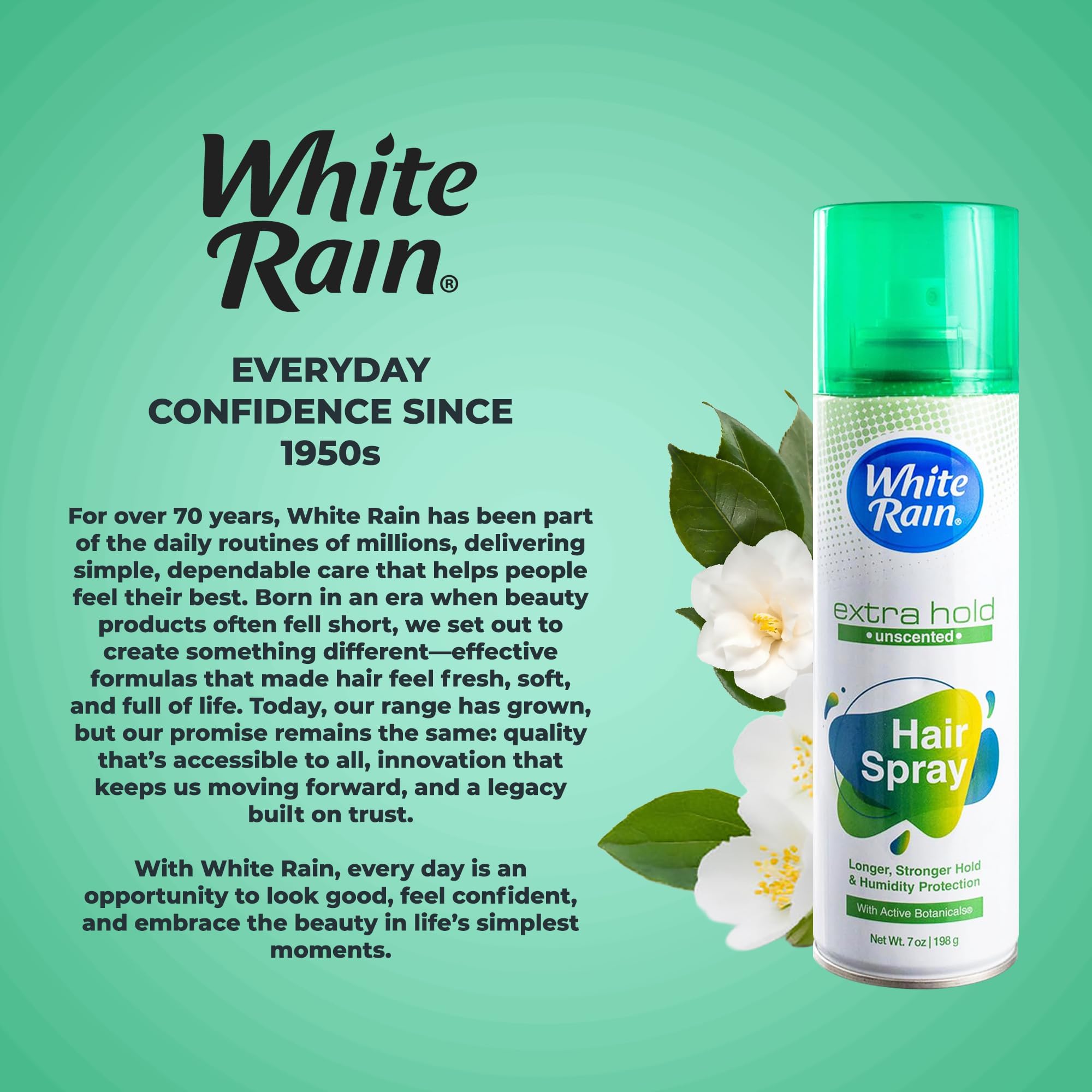 White Rain uso diario con acabado natural y peinado fácil.