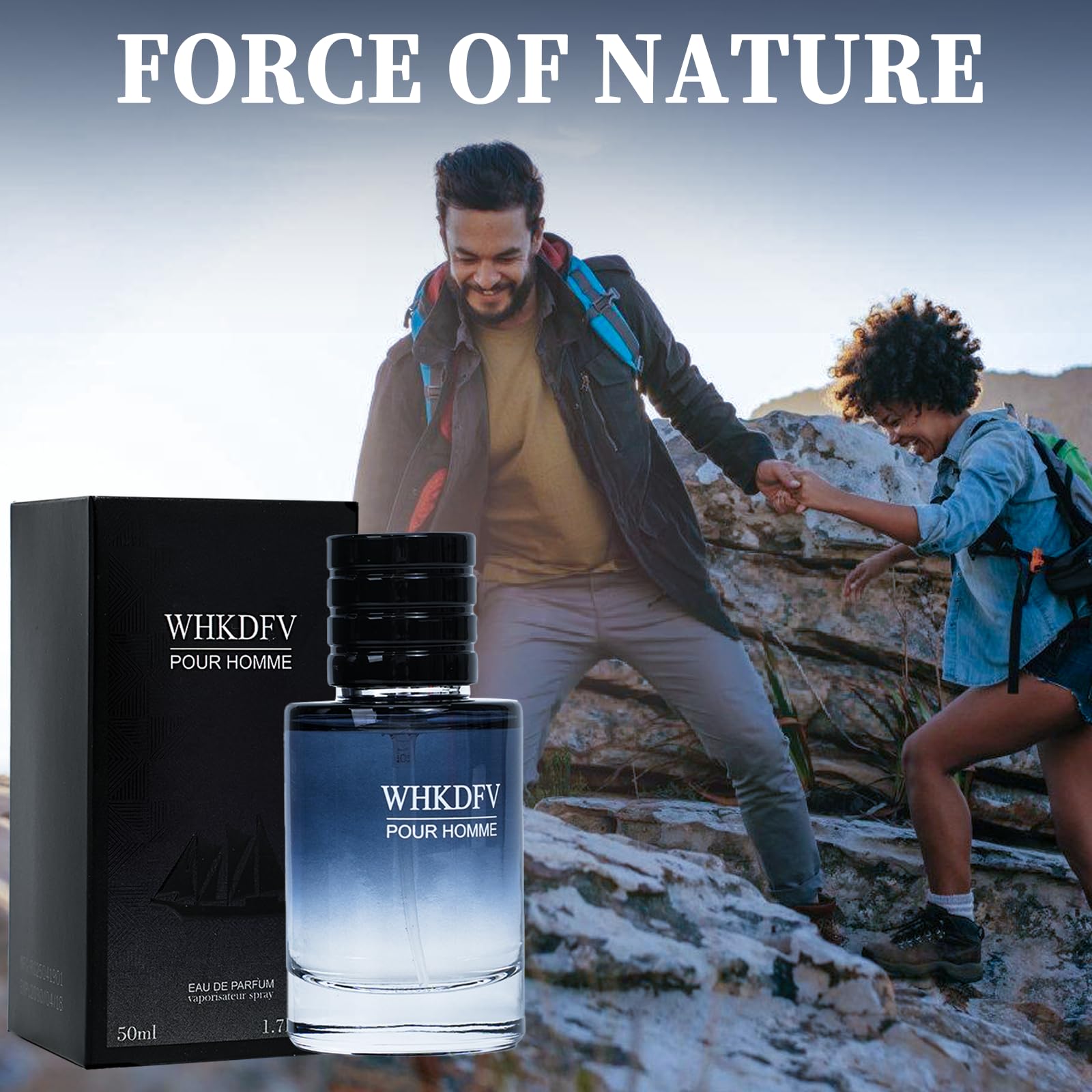WHKDFV colonia para hombre, empaque caja listo para regalo.