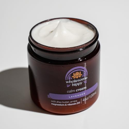 Wholesome Hippy Calm Body Cream texture close-up showing rich, velvety moisture.