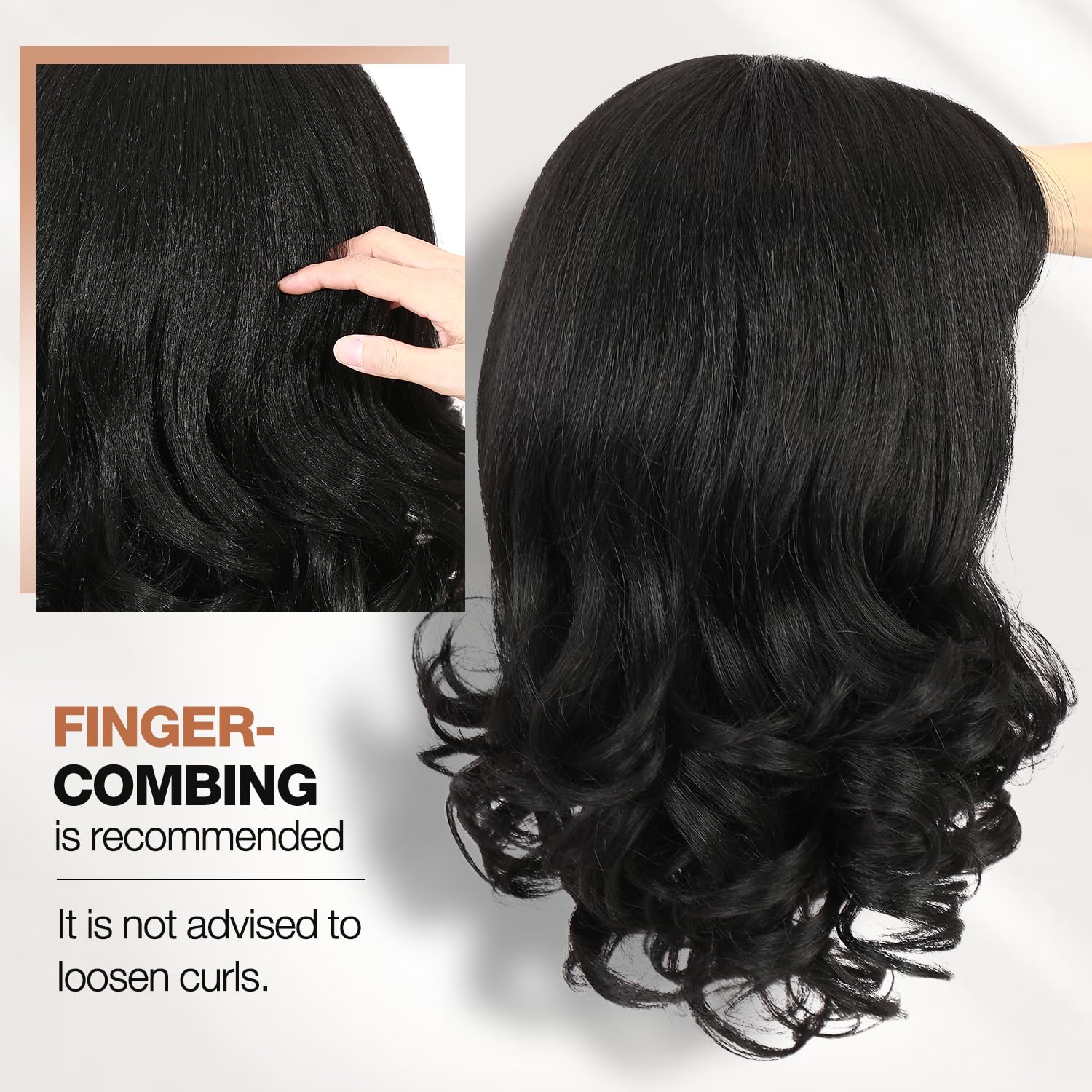 WIGER Yaki Texture cabello sintético ligero y cómodo