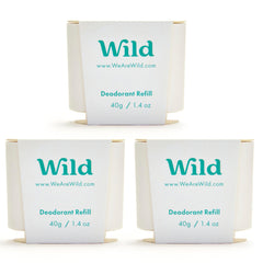 Wild déodorant réutilisable – parfum Coton frais et Sel de mer, longue tenue.