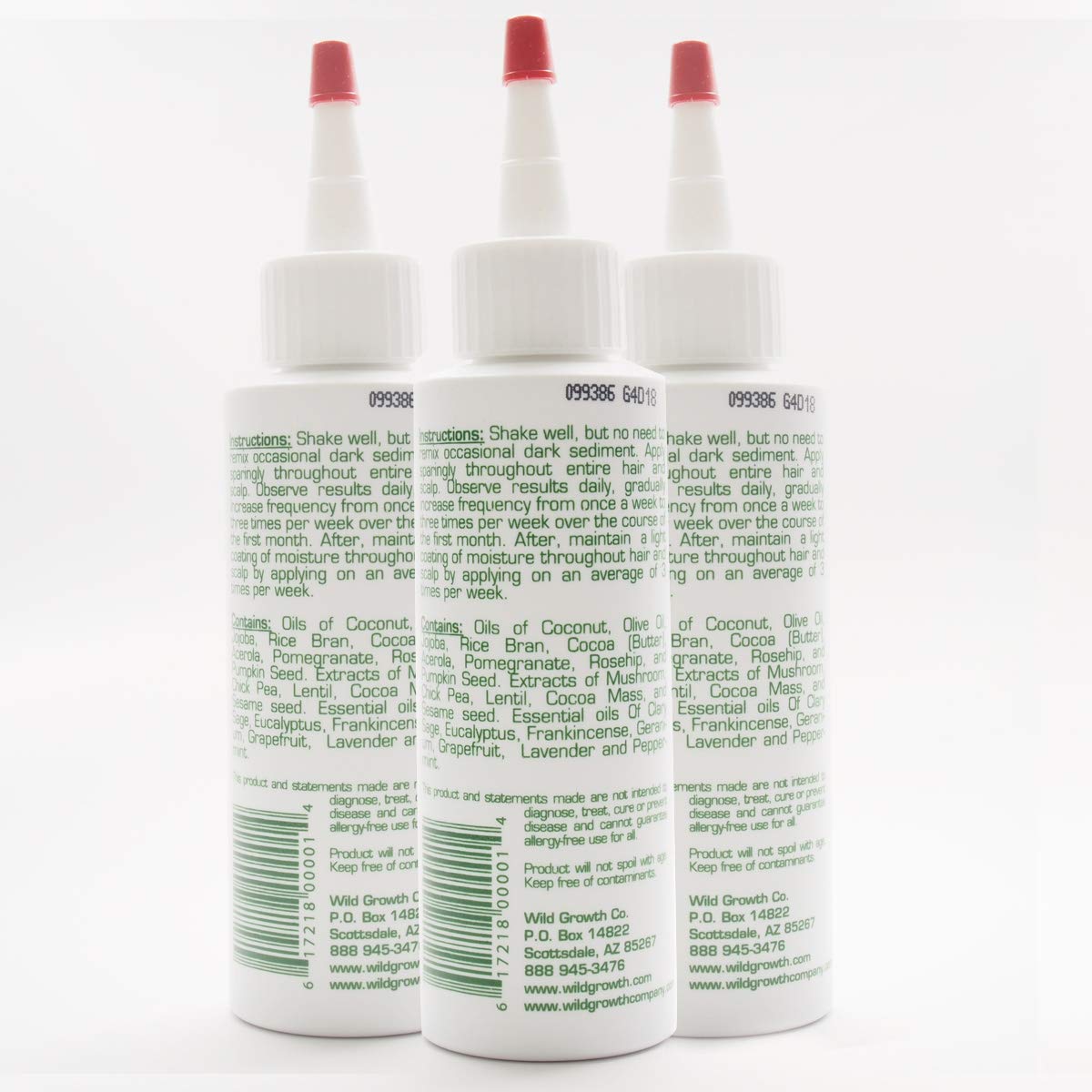 Wild Growth aceite para el cabello, aplicación con dedos, ayuda a desenredar y nutrir.
