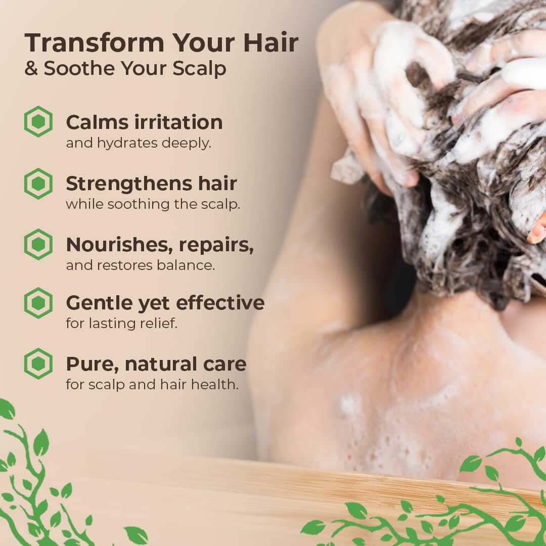 Wild Naturals champú eccema psoriasis: etiqueta con información de pH y seguridad