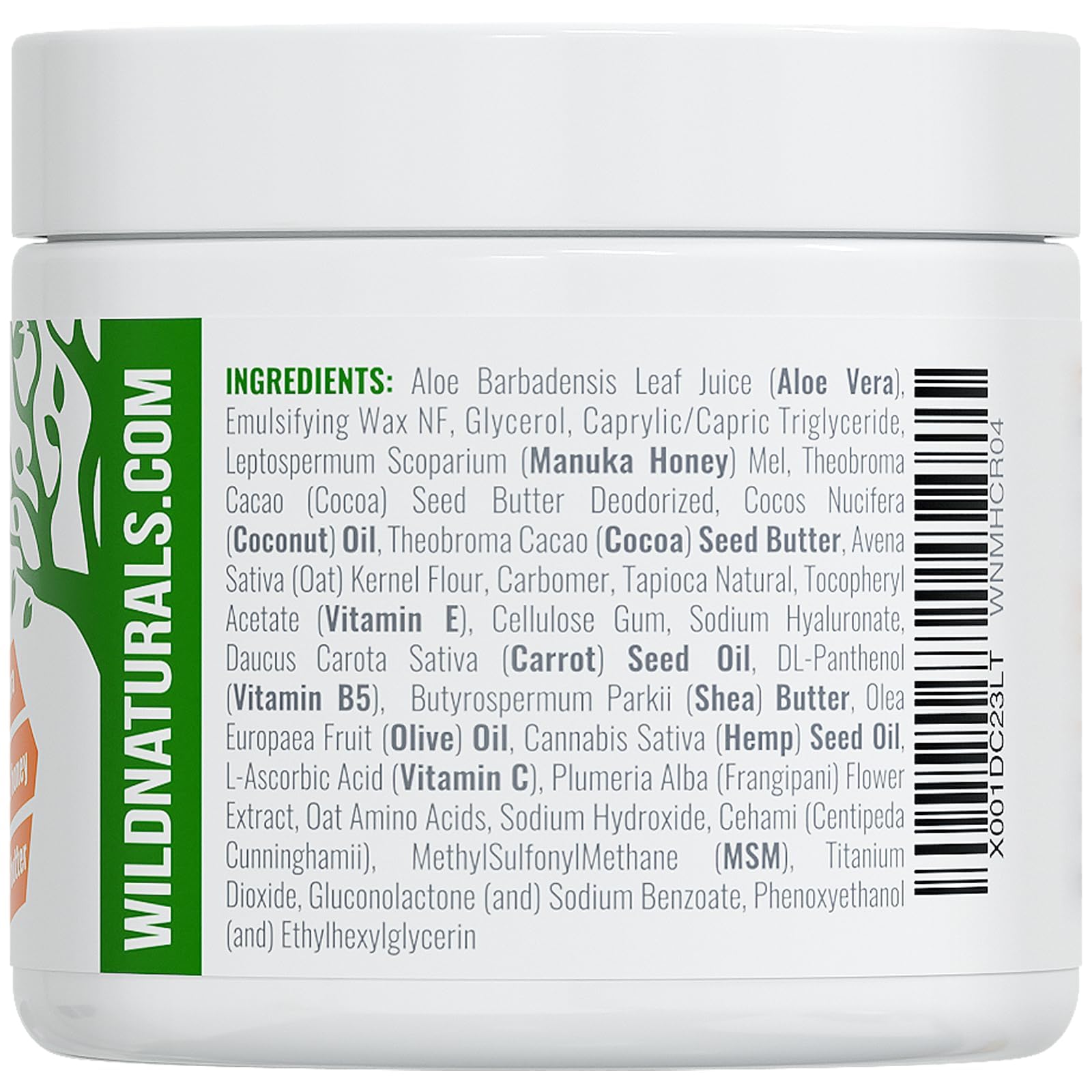 Envase seguro y libre de fragancias con Wild Naturals.
