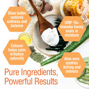 Piel sensible se beneficia sin fragancia con Wild Naturals Manuka.