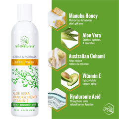Wild Naturals piel seca relieve: hidratación suave para piel sensible.