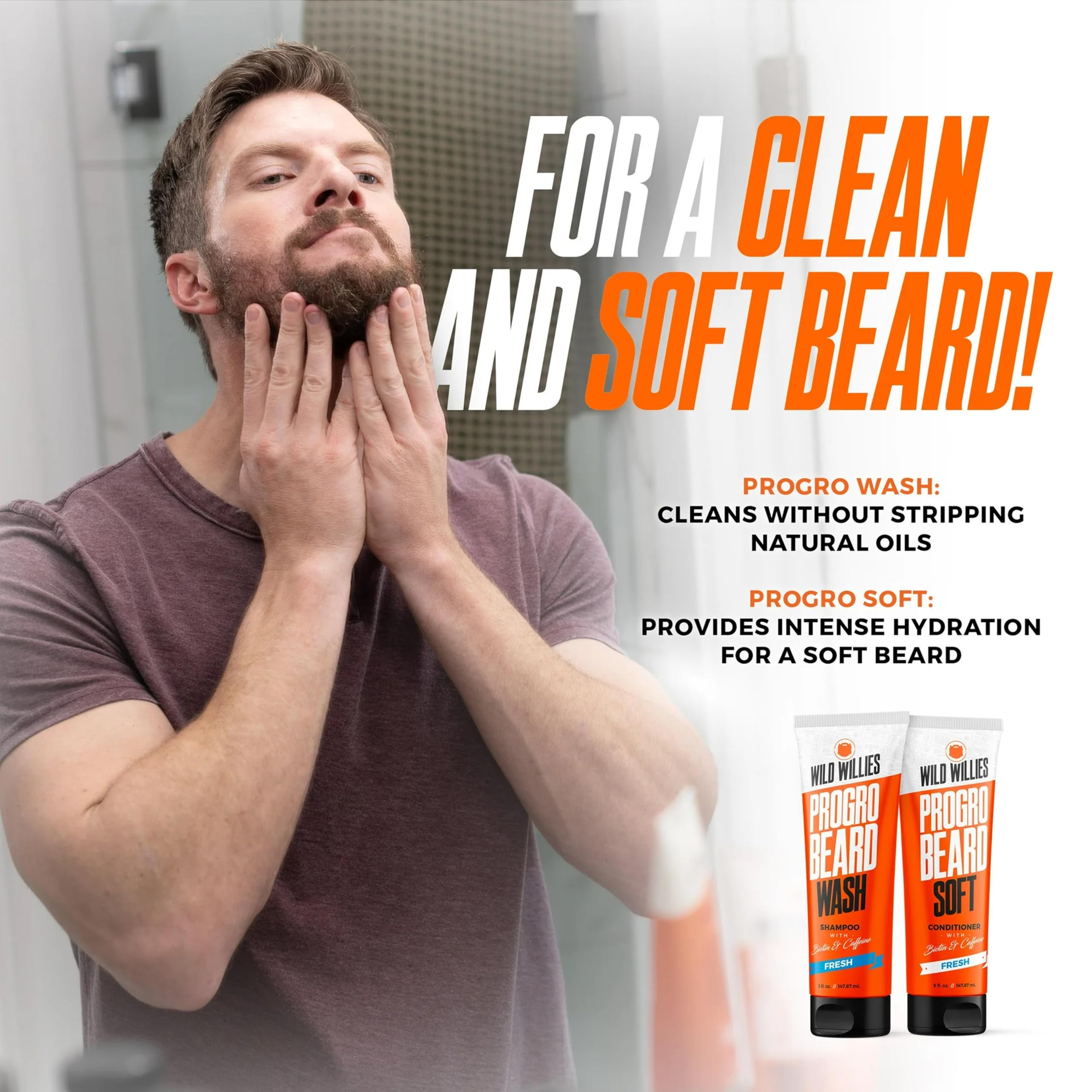 Condicionador Wild Willies para barba, textura suave para un peinado más fácil