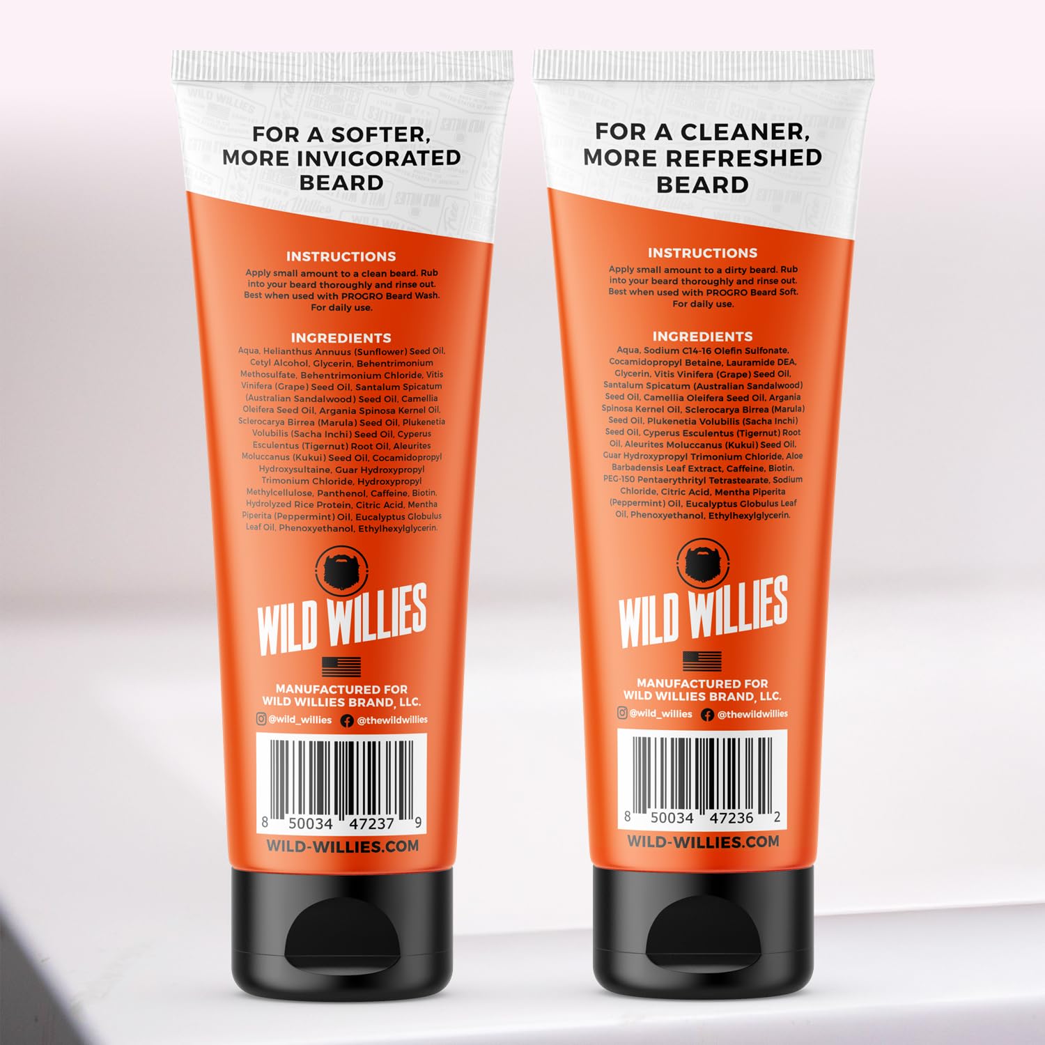 Wild Willies textura cremosa de acondicionador para hidratación de la barba