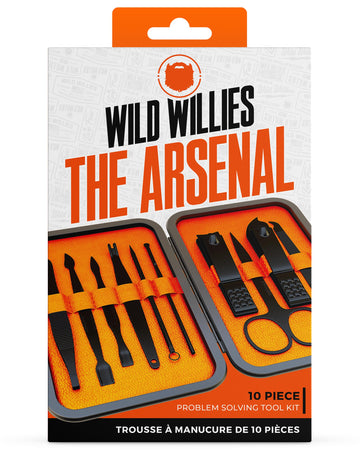 Corta uñas Wild Willies con borde inclinado para cortes limpios y seguros