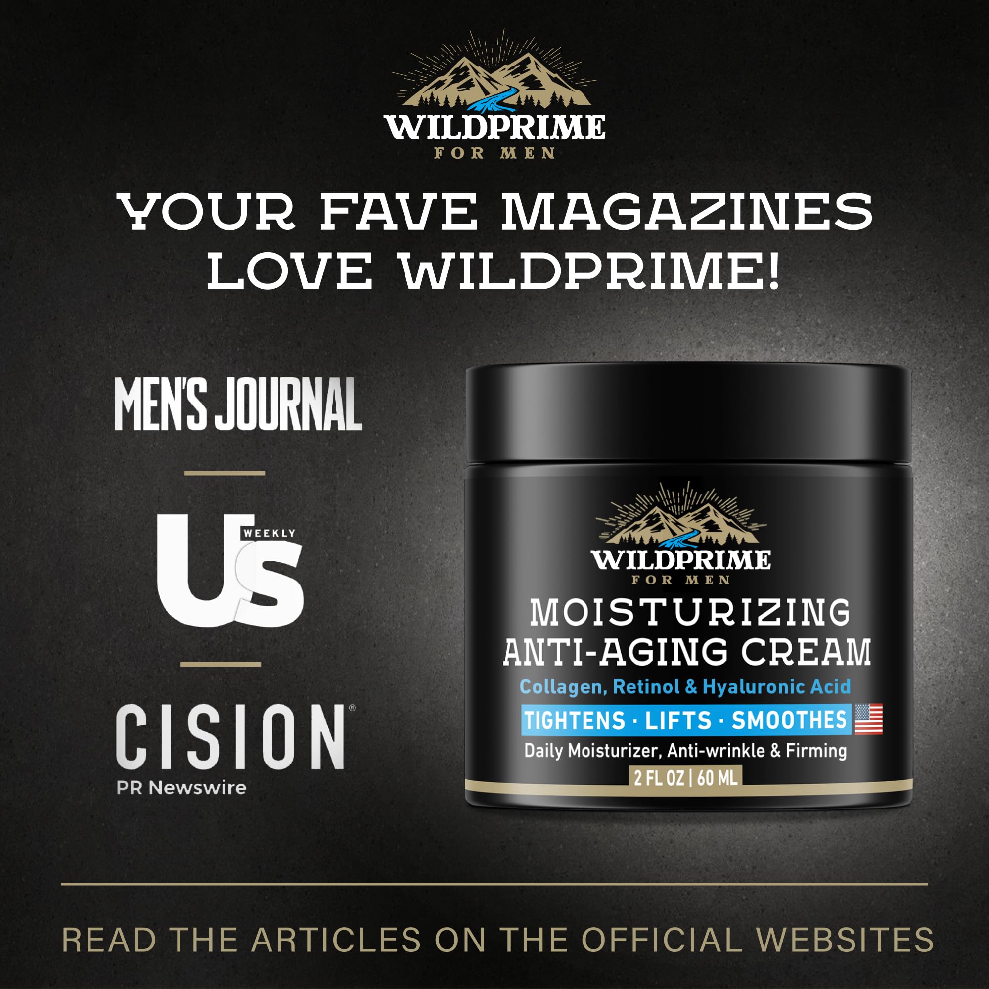 WildPRIME man applying moisturizer as part of after-shave routine.