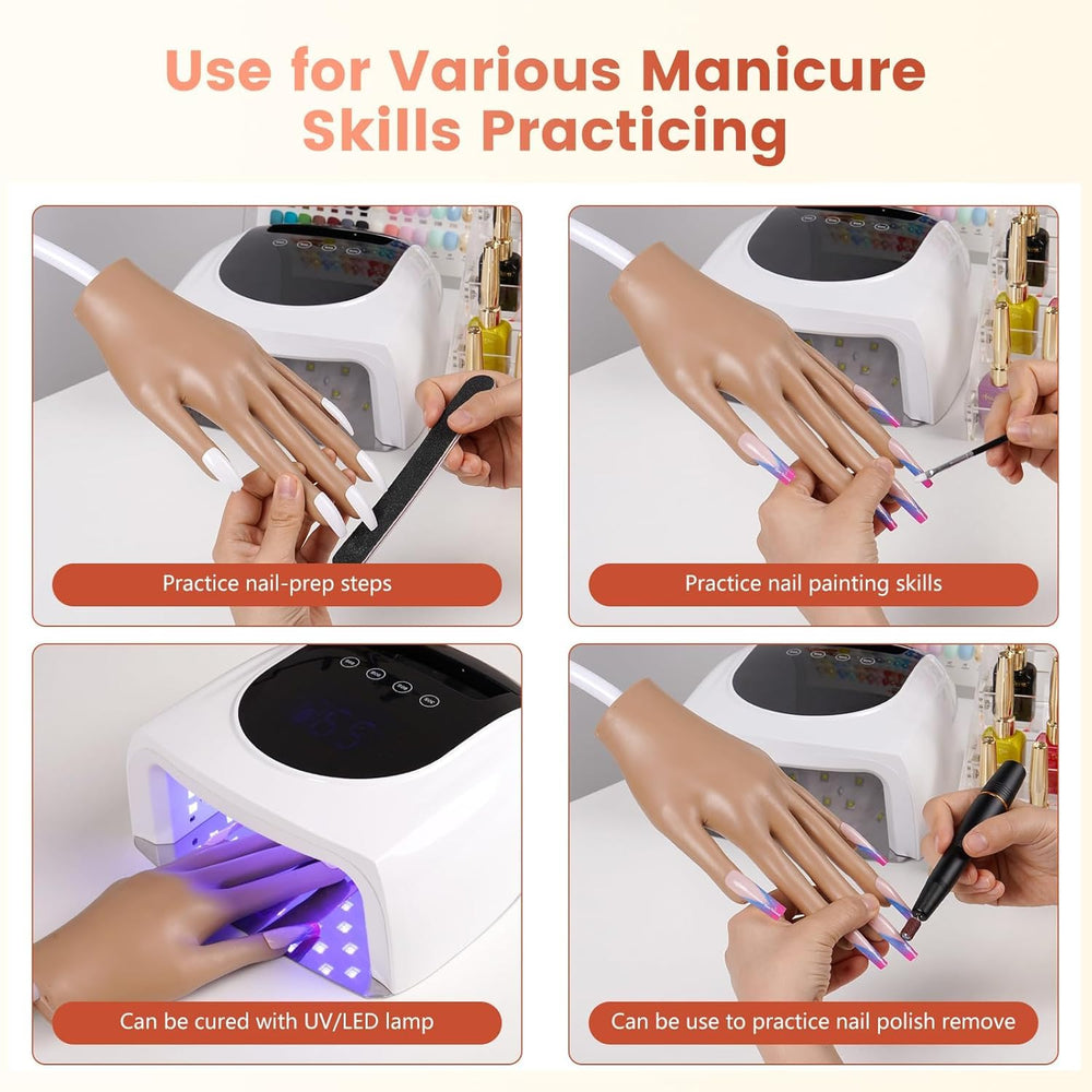 Kit débutant extensions ongles Wilfniee, ensemble complet pour apprendre les bases.