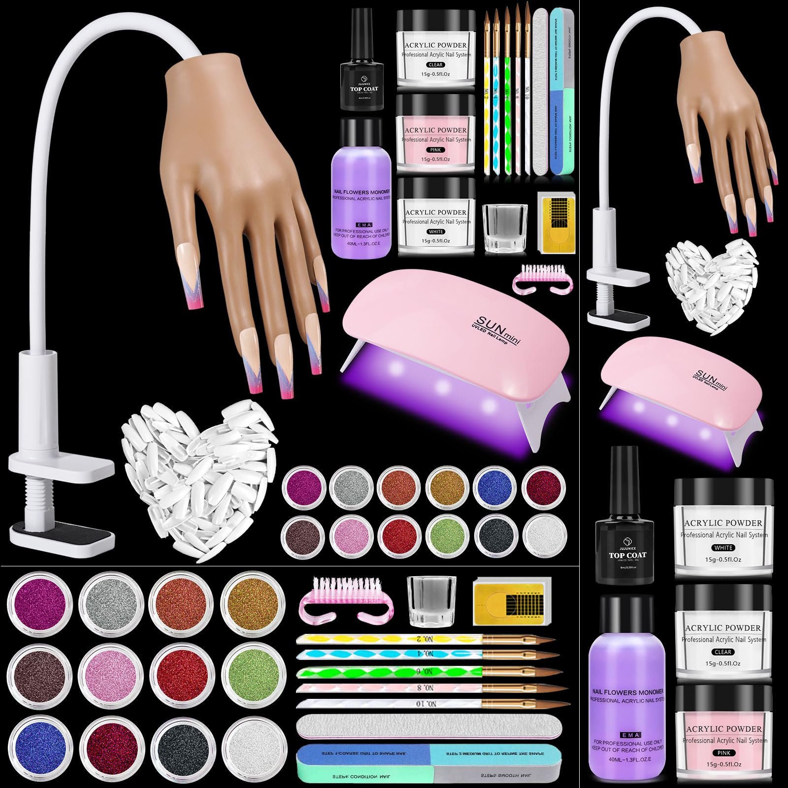 Mains-silicone Wilfniee pratique pour extensions d’ongles, sensation réaliste et sûre.
